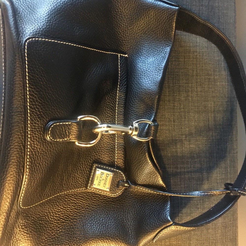 Dooney and Bourke black pebbled leather handbag